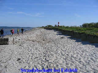 Sandstrand bei Falshft